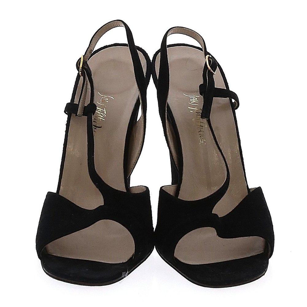 Saks Fifth Avenue Black Cutout Heels, Size 7.5